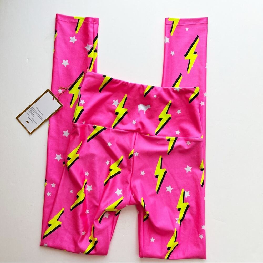 Goldsheep Flex All Day Pink Neon Bolts Legging - Picture 8 of 8